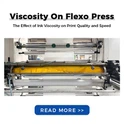 Vilken effekt har bläckets viskositet på en flexotryckpress?