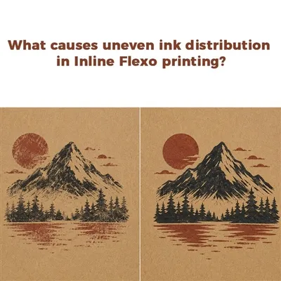 Vad orsakar ojämn bläckfördelning vid Inline Flexo-tryck?