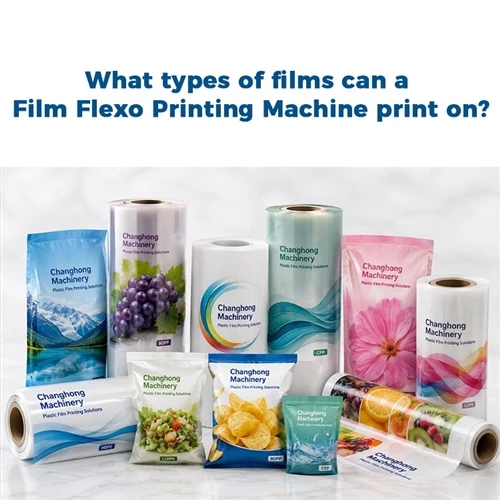 Vilka typer av filmer kan en filmflexotryckmaskin trycka på?