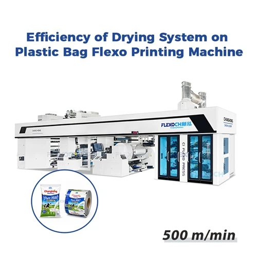 Hur effektivt är torksystemet i en flexotryckmaskin för plastpåsar?
