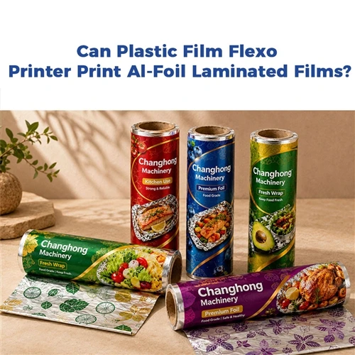 Kan en flexotryckmaskin för plastfilm trycka på plastfilmer med aluminiumfoli...